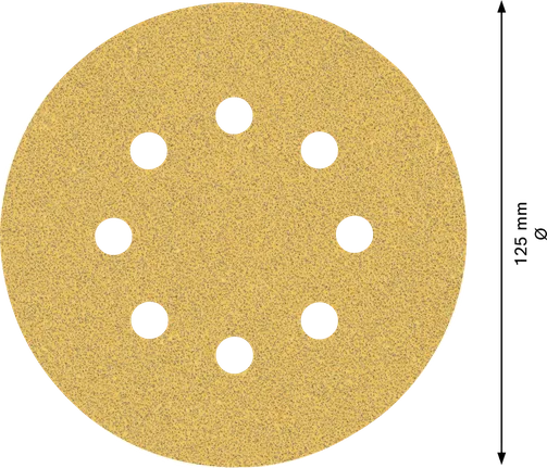 BoschEXPERT C470 125 毫米砂纸盘，带 8 孔。.