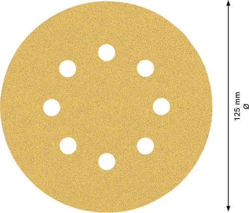 Bosch EXPERT C470 125mm 砂纸盘，8 孔。.