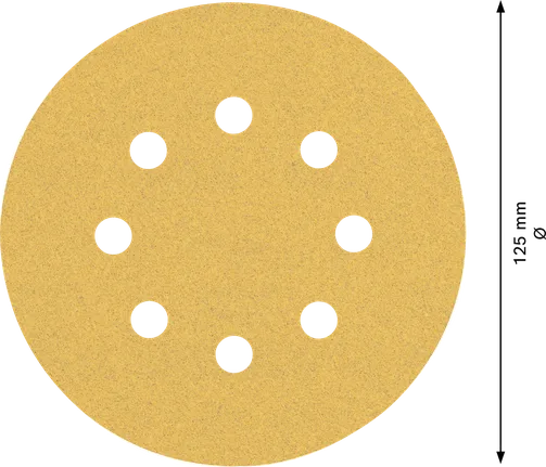 Bosch EXPERT C470 125mm 砂纸盘，8 孔。.