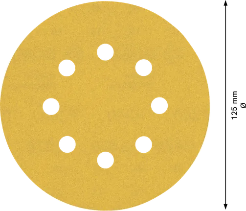 BoschEXPERT C470 125 毫米砂纸盘，带 8 孔。.