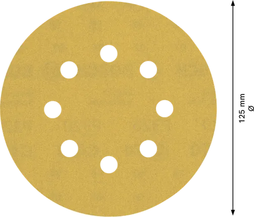 BoschEXPERT C470 砂纸盘 125 毫米 8 孔。.
