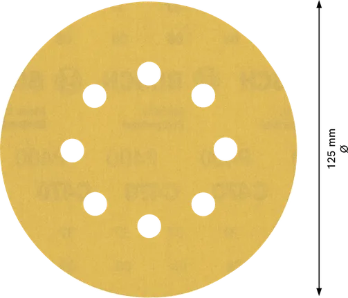 Bosch EXPERT C470 125mm 砂纸盘，8 孔。.