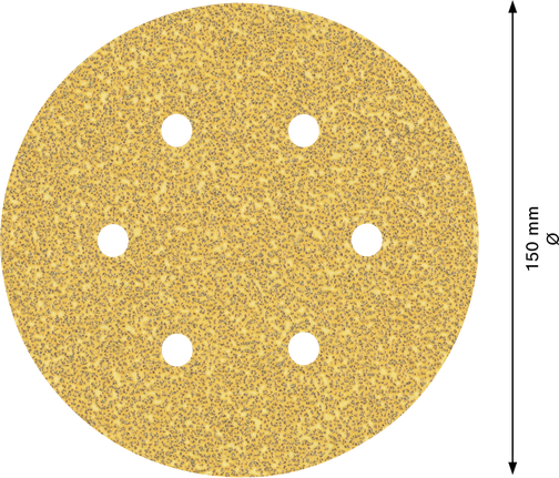 BoschEXPERT C470 砂纸盘 150 毫米 6 孔 粒度 40。.