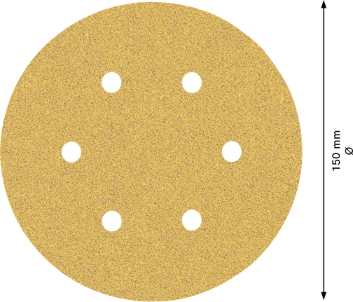 BoschEXPERT C470 砂纸 150 毫米 6 孔 G60 圆盘。.