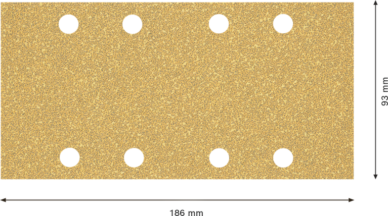 Bosch EXPERT C470 砂纸 93x186 毫米，8 孔。.