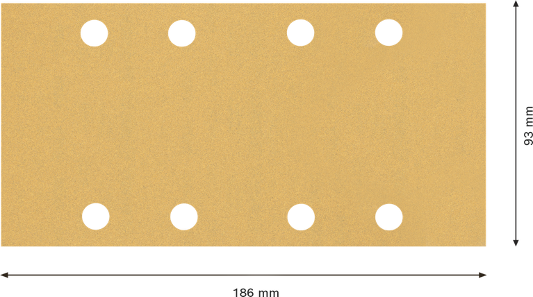 BoschEXPERT C470 砂纸 93x186mm 8孔 G100.