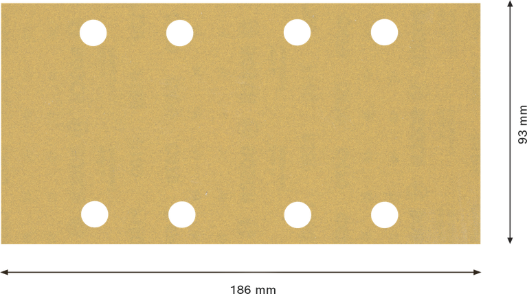 Bosch EXPERT C470 砂纸 93x186 毫米 8 孔。.