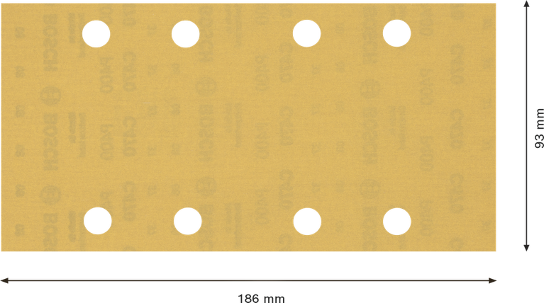 Bosch EXPERT C470 砂纸 93x186 毫米 8 孔 G 400。.