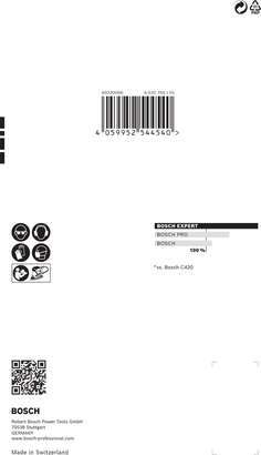 BoschEXPERT C470 砂纸 100x150mm G 80 10 片装.