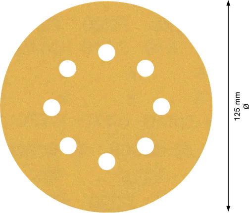 BoschEXPERT C470 砂纸盘 125mm 8孔 G220。.