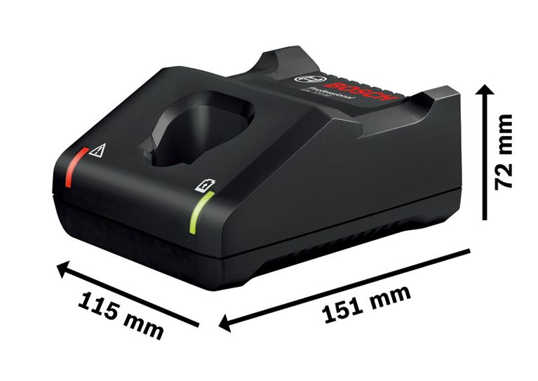 带 LED 指示灯的Bosch GAL 12V-40 电池充电器。.