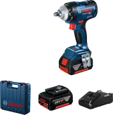 BoschGDS 18V-400 冲击扳手，配有电池和充电器。.