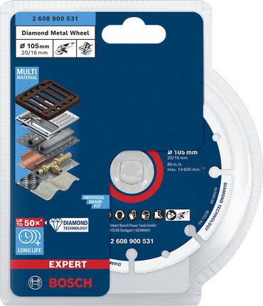 BoschEXPERT 金刚石金属轮 105×20/16 毫米.