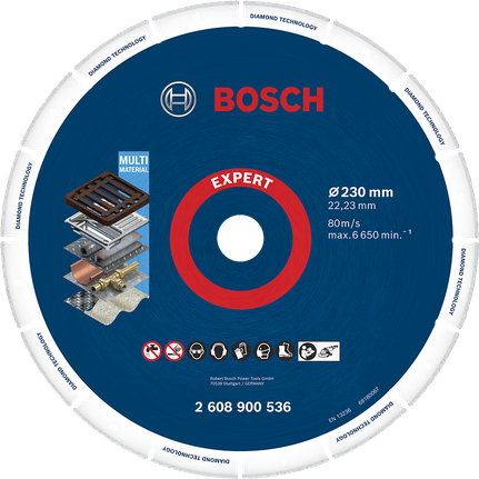Bosch专家多材料金刚石切割片 230 毫米。.
