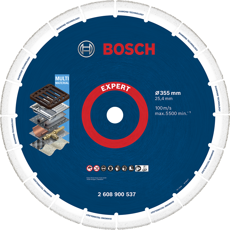 Bosch专家金刚石切割片，适用于多种材料。.