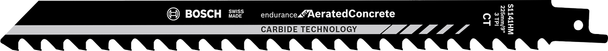 用于加气混凝土的Bosch硬质合金往复锯片。.