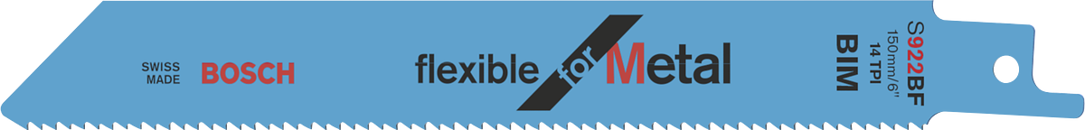 BoschS922BF 灵活适用于金属往复锯片。.