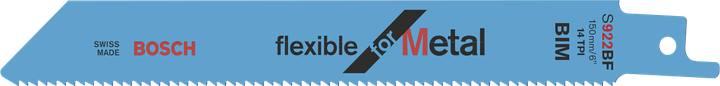 BoschS922BF 灵活适用于金属往复锯片。.