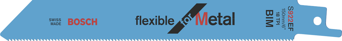 BoschS922EF 灵活适用于金属往复锯片。.