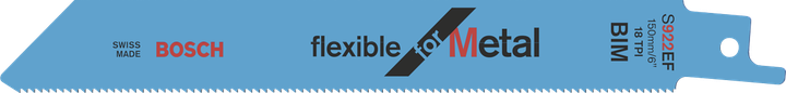 BoschS922EF 灵活适用于金属往复锯片。.