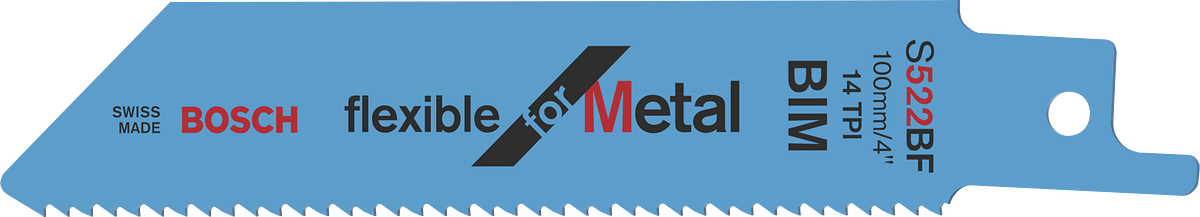 BoschS 522 BF 灵活适用于金属锯片。.