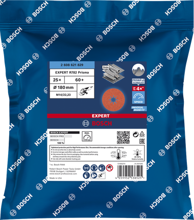 BoschEXPERT R782 Prisma 陶瓷纤维盘 180 毫米 60+.