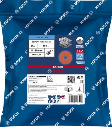BoschEXPERT R782 Prisma 陶瓷纤维盘 180 毫米 120+.