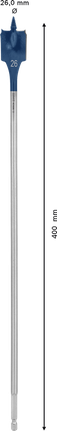BoschEXPERT 自切速钻头 26 x 400 毫米。