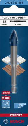 BoschHEX-9 硬陶瓷 12×90 毫米钻头.