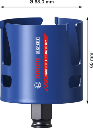 BoschEXPERT 建筑材料孔锯 68 x 60 毫米.