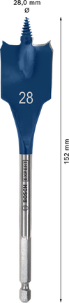 BoschEXPERT 自切速度铲形钻头 28 毫米。.