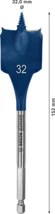 BoschEXPERT 自切速度铲形钻头 32 毫米。.