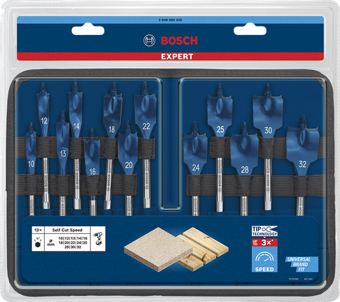 Bosch Expert Self Cut Speed 铲形钻头套装 13 件。.