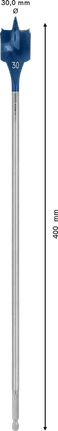 BoschEXPERT 自切速钻头 30 x 400 毫米。