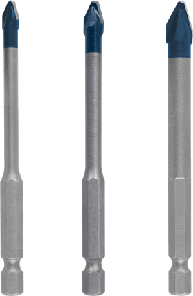 Bosch EXPERT 硬陶瓷 HEX-9 钻头套装 3 件。