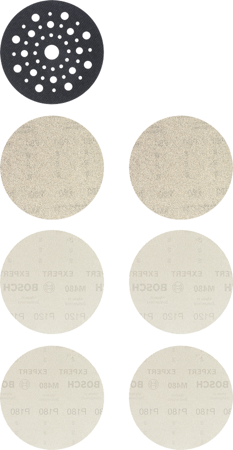 Bosch EXPERT M480 入门套件 125 毫米砂磨盘套装。.