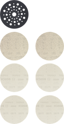 Bosch EXPERT M480 入门套件 125 毫米砂磨盘套装。.