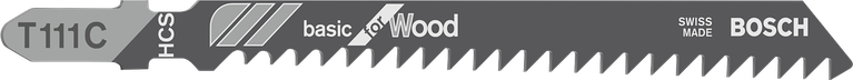 BoschT111C 曲线锯锯片适用于基本的木材切割。.