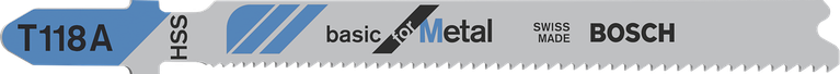 用于切割金属的BoschT118A 曲线锯刀片。.
