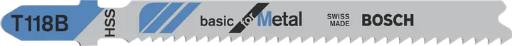 用于切割金属的BoschT118B 曲线锯刀片。.