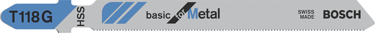 用于切割金属的BoschT118G 曲线锯刀片。.