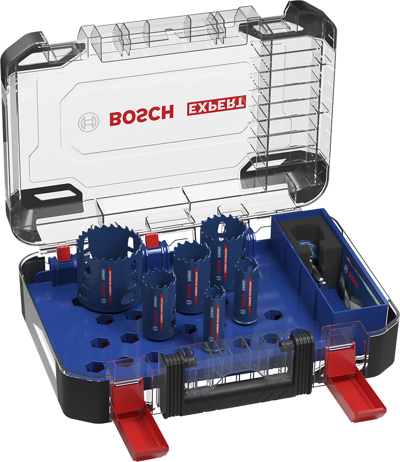Bosch EXPERT 多材料孔锯套装 9 件套。.