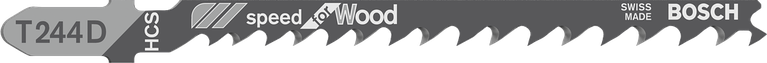 BoschT244D 曲线锯锯片，用于快速切割木材.