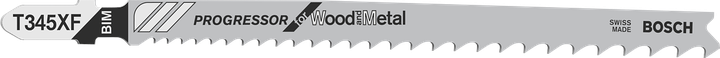 适用于木材和金属的Bosch T345XF 曲线锯锯条。.