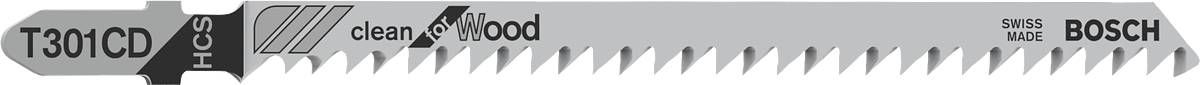 BoschT301CD 曲线锯刀片，用于干净切割木材。.