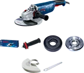 BoschGWS 24-180 角磨机及其配件。.