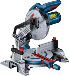 BoschGCM 216 斜切锯，配有 216 毫米刀片。.