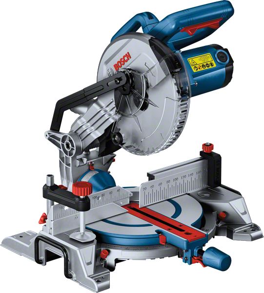 BoschGCM 216 斜切锯，配有 216 毫米刀片。.