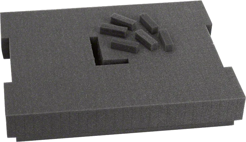 Bosch泡沫镶嵌物用于工具存储和保护。.