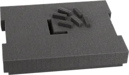 Bosch泡沫镶嵌物用于工具存储和保护。.